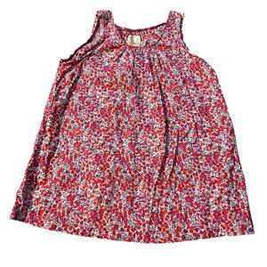 Peek Girls Size XXL (12) Pink/Red Floral Tank Top